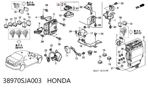 Датчик дождя 38970SJA003 Honda