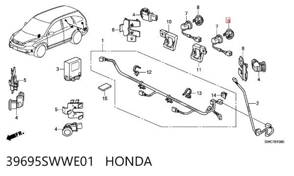  39695SWWE01 Honda