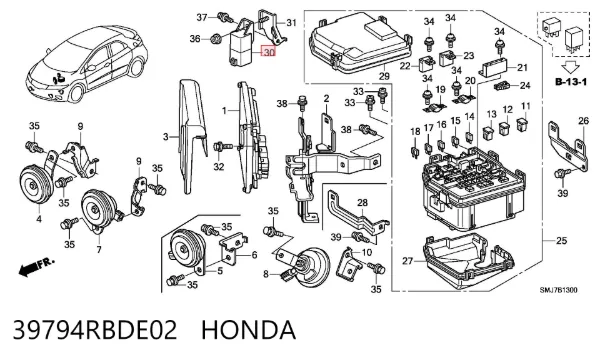  39794RBDE02 Honda