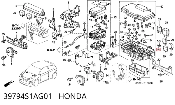 39794S1AG01 Honda