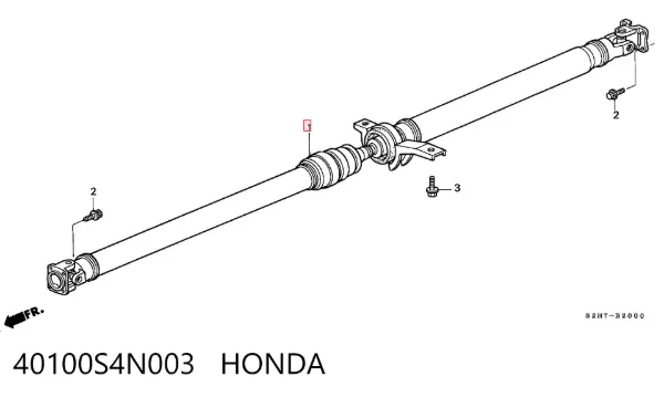 Кардан задний 40100S4N003 Honda