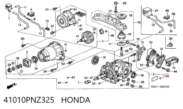  41010PNZ325 Honda