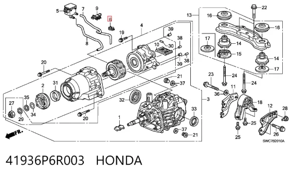  41936P6R003 Honda
