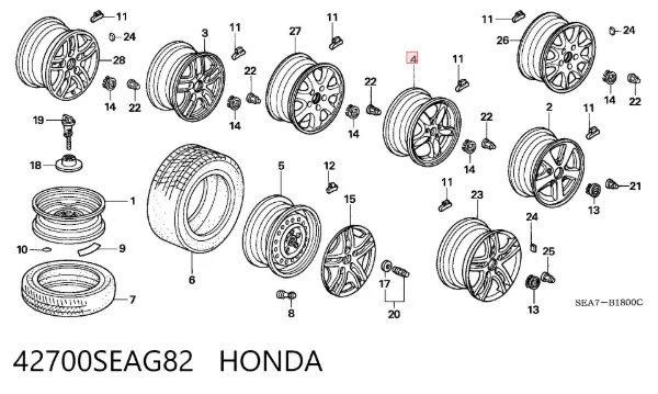  42700SEAG82 Honda