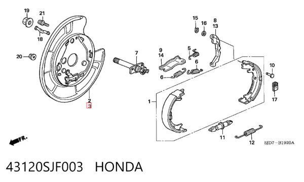 43120SJF003 Honda