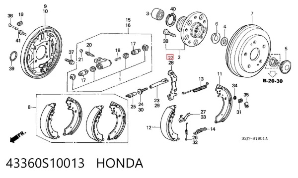  43360S10013 Honda