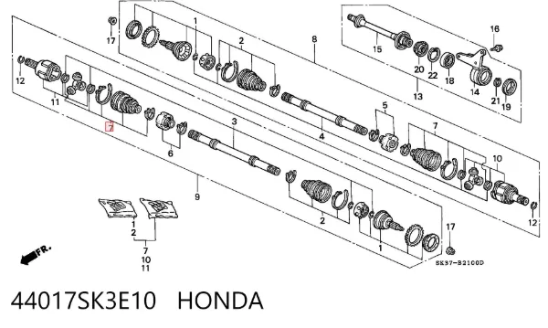  44017SK3E10 Honda