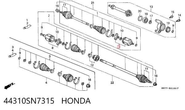 44310SN7315 Honda