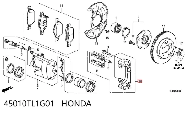  45010TL1G01 Honda