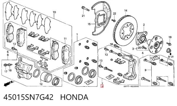  45015SN7G42 Honda