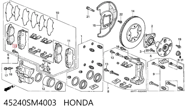  45240SM4003 Honda
