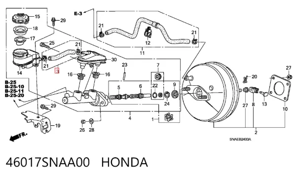  46017SNAA00 Honda