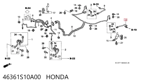  46361S10A00 Honda