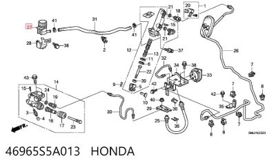 Бачок главного цилиндра сцепления HONDA 46965S5A013