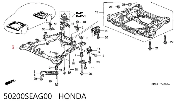  50200SEAG00 Honda