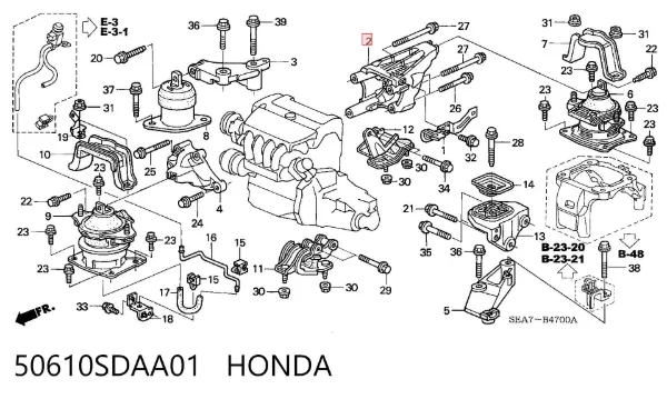  50610SDAA01 Honda
