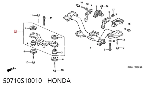  50710S10010 Honda