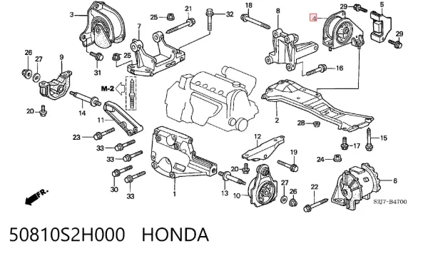 50810S2H000 Honda