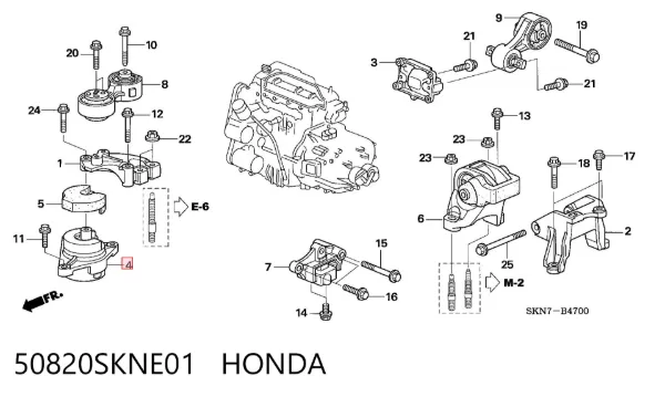  50820SKNE01 Honda