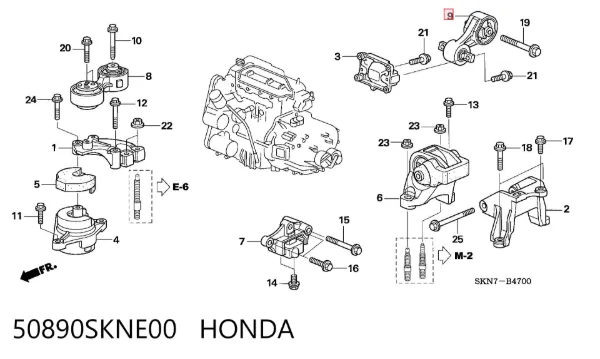  50890SKNE00 Honda