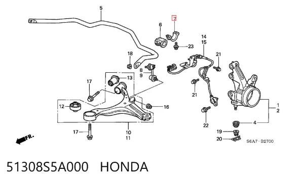  51308S5A000 Honda