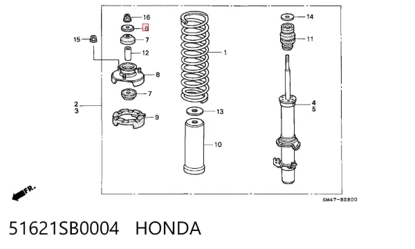  51621SB0004 Honda