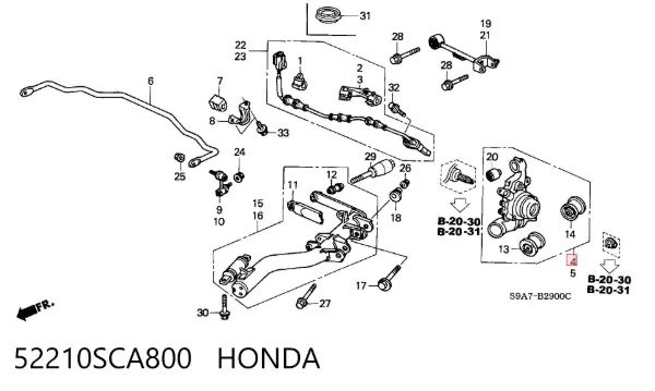  52210SCA800 Honda