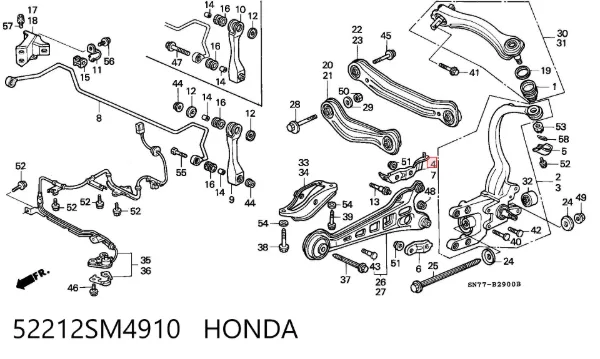  52212SM4910 Honda