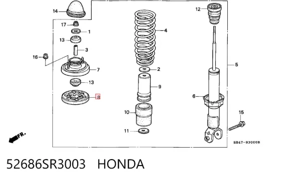  52686SR3003 Honda
