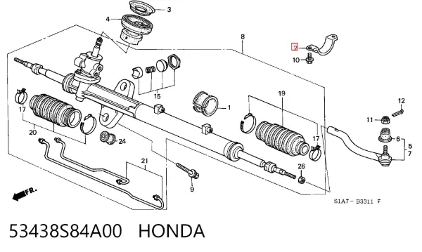  53438S84A00 Honda