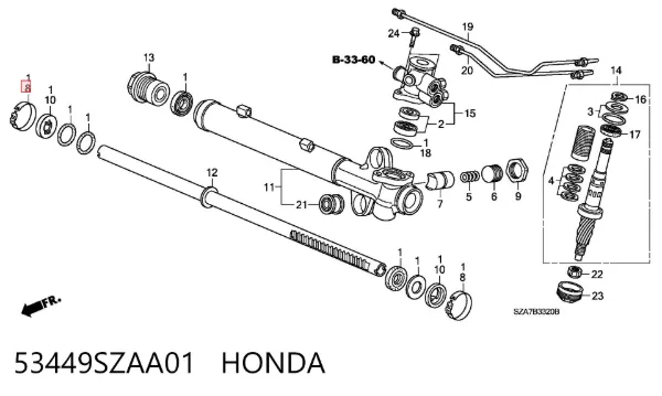  53449SZAA01 Honda