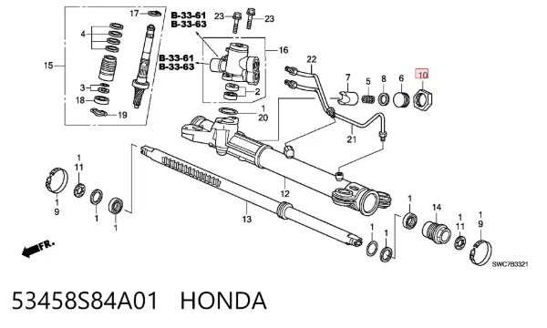  53458S84A01 Honda