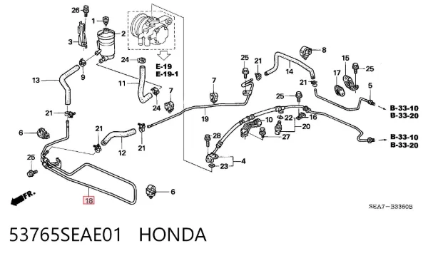  53765SEAE01 Honda