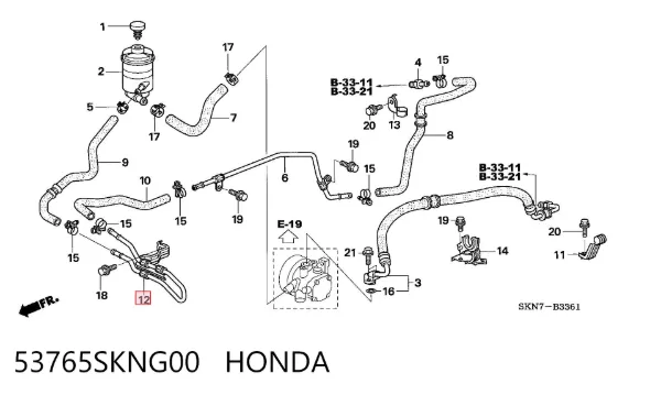  53765SKNG00 Honda