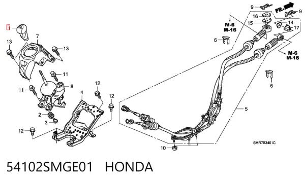  54102SMGE01 Honda