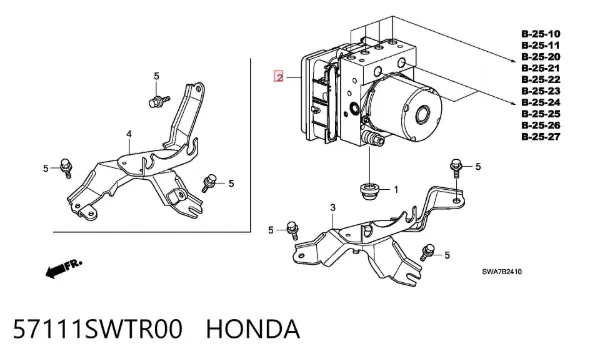 Блок АБС 57111SWTR00 Honda
