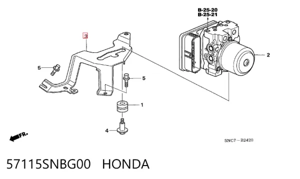  57115SNBG00 Honda