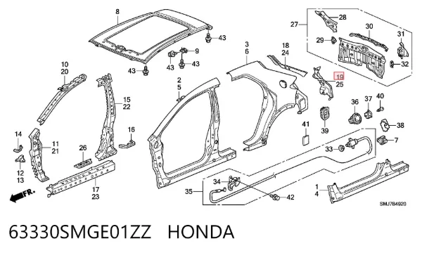  63330SMGE01ZZ Honda