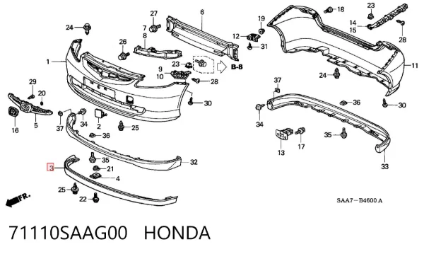  71110SAAG00 Honda