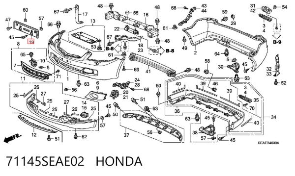  71145SEAE02 Honda