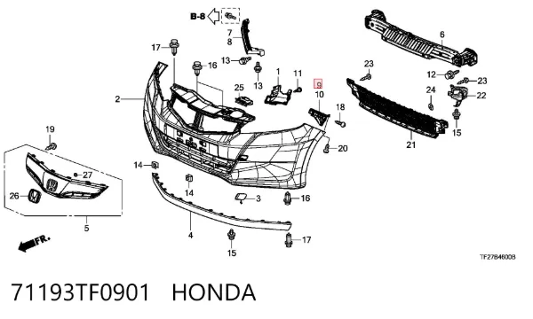  71193TF0901 Honda