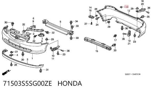  71503S5SG00ZE Honda