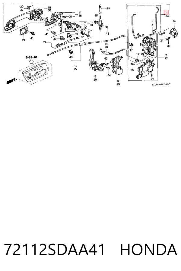  72112SDAA41 Honda