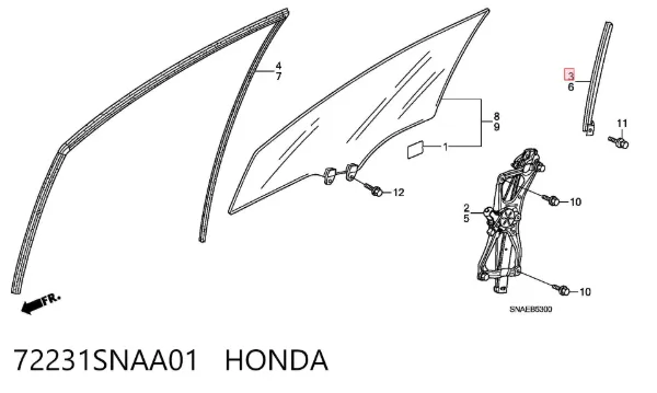  72231SNAA01 Honda