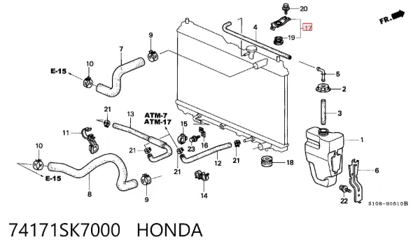 74171SK7000 Honda