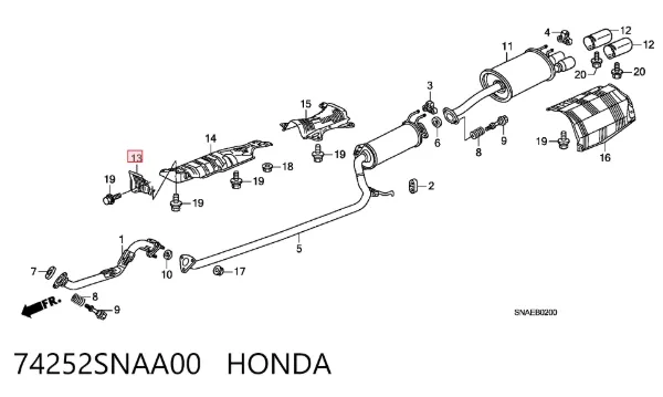  74252SNAA00 Honda