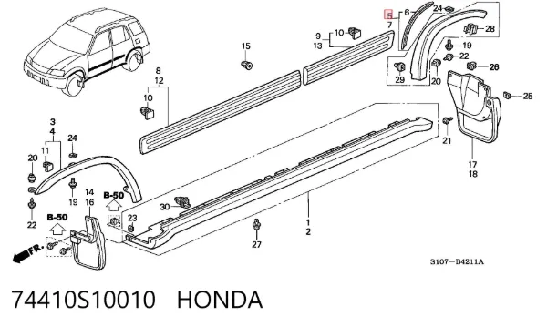  74410S10010 Honda