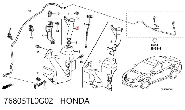  76805TL0G02 Honda