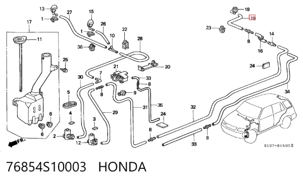  76854S10003 Honda