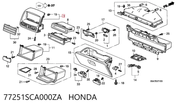  77251SCA000ZA Honda